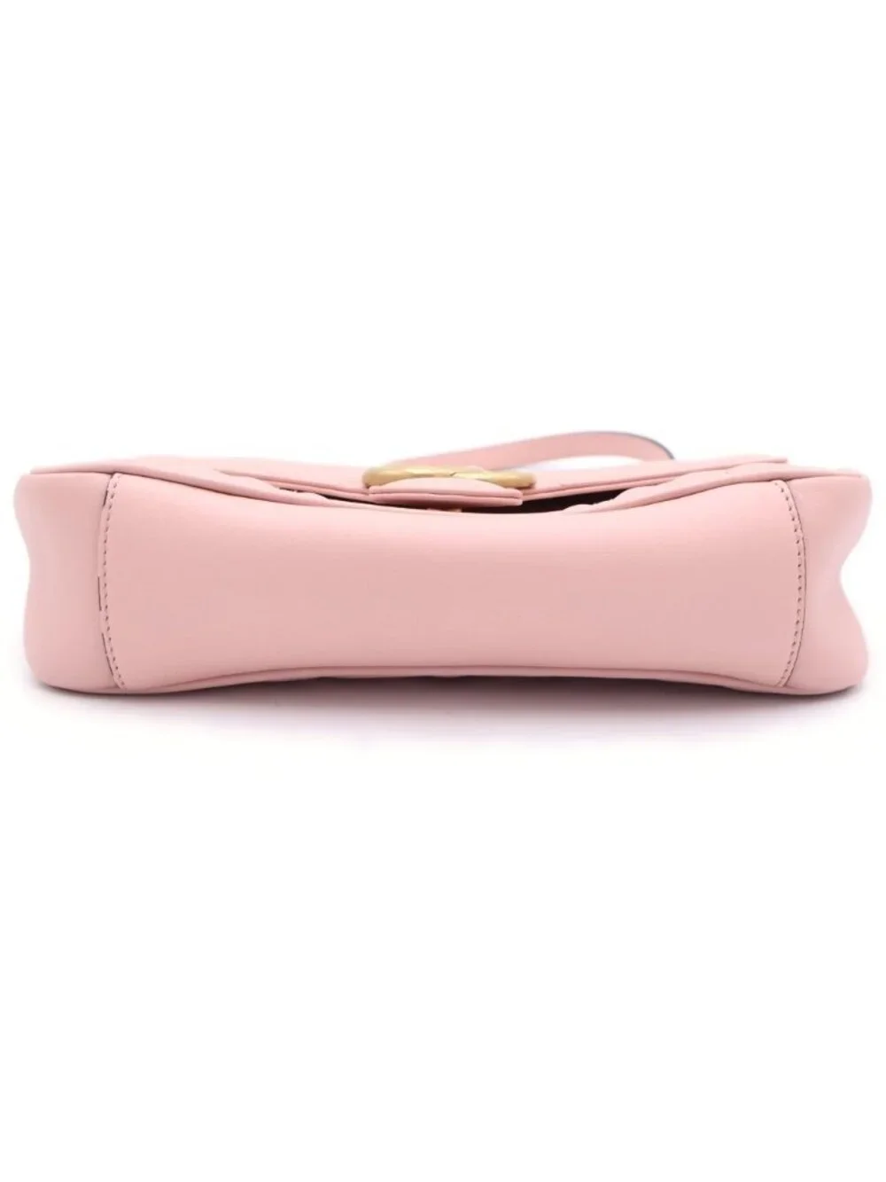 Gucci GG Marmont Chain Shoulder Bag Baby Pink Leather Gold - Picture 4 of 7